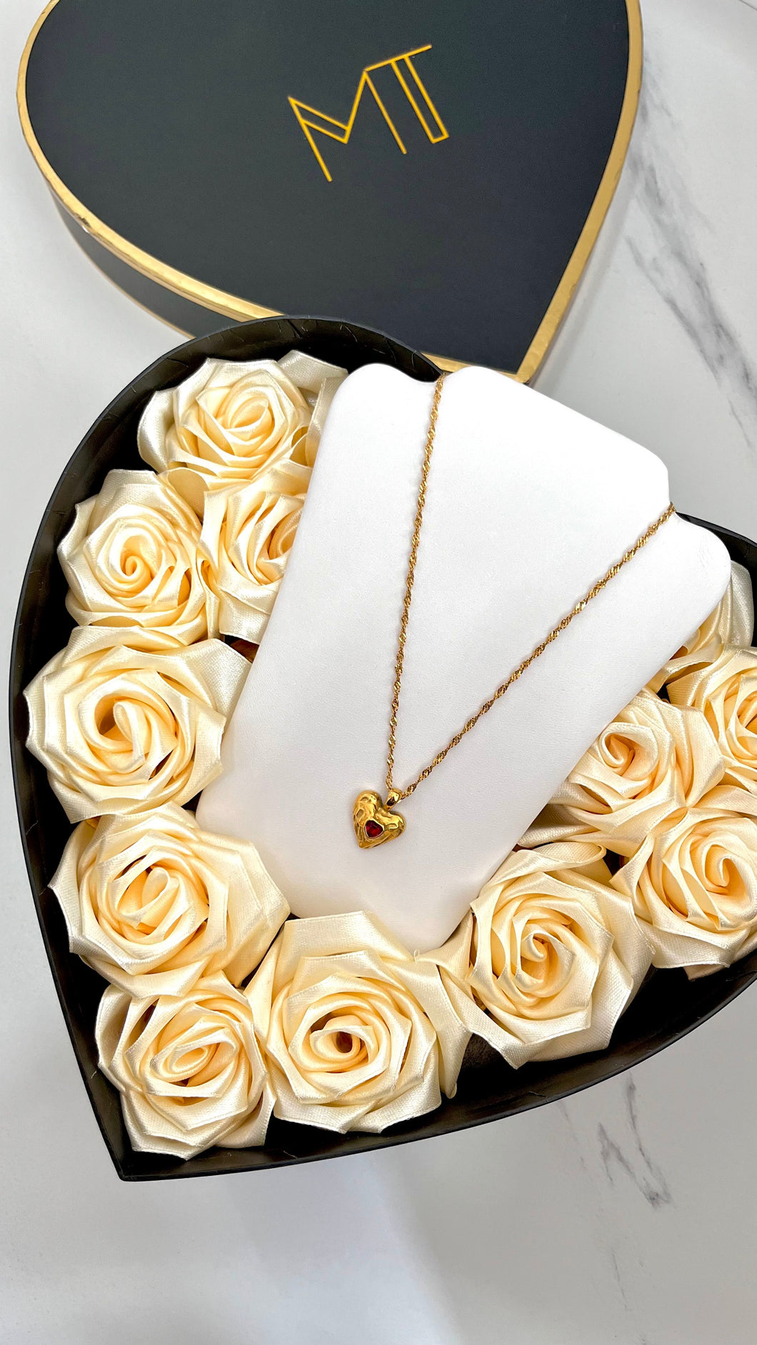 Heart of Gold Stainless Steel Necklace Material Thingz