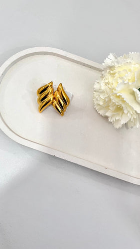 Amia Gold Plated Earrings Material Thingz