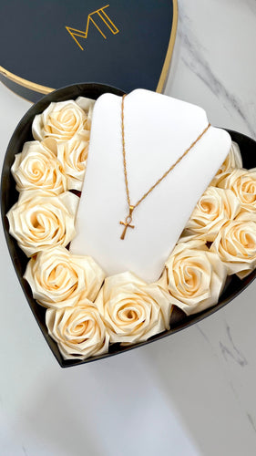 Ankh Pendant 18K Gold Plated Necklace Material Thingz