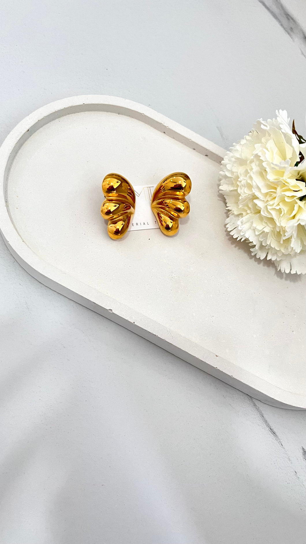 Mia Gold Plated Stud Earrings
