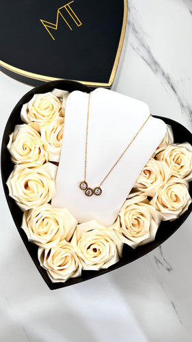 Roman Numeral 18K Gold Plated Necklace Material Thingz