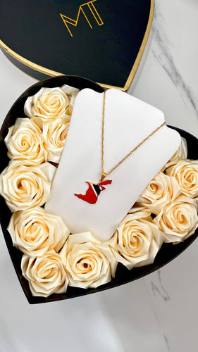 Trinidad & Tobago Morphology 18K Gold Plated Necklace Material Thingz