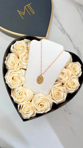 French Rose 18K Gold Plated Necklace Material Thingz