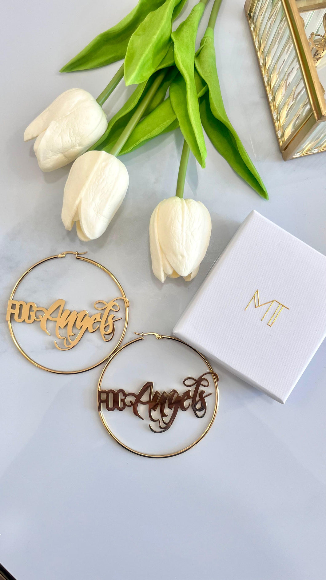 Fog Angels 18K Gold Plated Stainless Steel Earrings